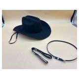 Cowboy hat for men and women (black)