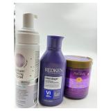 Variety lot of treatments for Blonde hair.