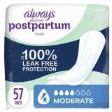 Always Discreet Postpartum Moderate Maxi Pad - 57c