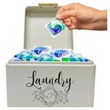 New Lot of 2, Skywin Metal Laundry Pod Container w