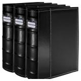 3 Pack CD DVD Storage Binder with Zipper - Holds 1