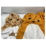 Lot of 2 Adult Onesies, Includes Kangaroo Size Lar