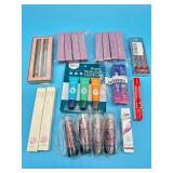 Lot of lip makeup products- lip liner, lip stain,