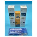 Lot of hair growth spray and scalp serum