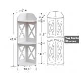 J JINXIAMU Corner Shelf Stand, Storage Organizer G