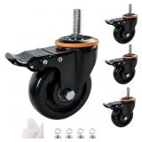4-inch Shaft-Type Universal Caster 1600 lbs, Set o