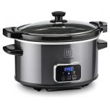 Toastmaster 4-Quart Digital Slow Cooker with Locki