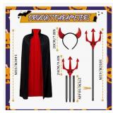 140CM Halloween Devil Costume Set with Tail,Devil