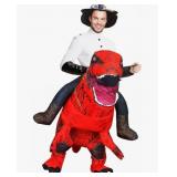 MXoSUM Adult Inflatable Dinosaur Costume Fancy Rid