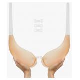 Size D cup Breast Lift Sticky Bra Backless - Strap