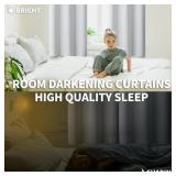 BGment Room Darkening Curtains 84 Inches Long - Gr