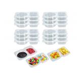 40PCS Double Condiment Container with Lid