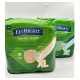 Lot of 2 Fitright Optifit Briefs, Includes Size 2X