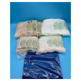 Lot of curtains, placemats, and shower curtain, be