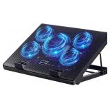 Kootek Laptop Cooling Pad, Laptop Cooler with 5 Qu