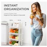 TidyFriend Large Stackable Storage Bins for Pantry