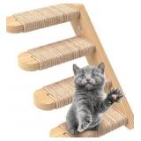 Lot of 2 Skywin Cat Wall Steps - Solid Rubber Wood