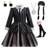 Size 12-13 Years Xefenki Gothic College Style Blac