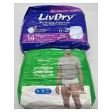 Lot of 2 Protective Underwear, Includes Size XL 16