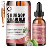Lot of 3 Soursop Graviola Liquid Drops with 1000mg
