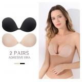 Size B Cup 2 Pack Reusable Ultra Adhesive Invisibl