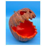 8  tall decorative spooky pumpkin bowl