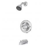Classic 1-Handle Wall Mount Tub and Shower Faucet