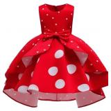 Size 12-14 Dressy Daisy Polka Dot Fancy Party Dres