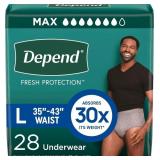 Depend Fresh Protection Adult Diapers, Incontinenc