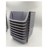 New 8 stack light lavender stackable storage bins