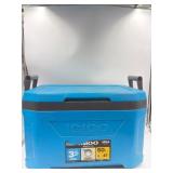 Blue Igloo cooler, some scratches and scuffs and a