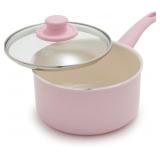 GreenLife 2.5QT Nonstick Saucepan with Glass Lid,