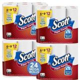 Scott Paper Towels Choose-A-Sheet, 4 Packs of 6 Me