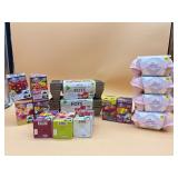 Grow kits, seed starter pots, flowers