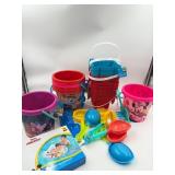New Beach outing variety lot of children s pails,