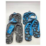 Lot Of 4 Kids Flip Flops Size 2/3