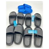Lot of 5 Boys  Size 11/12 Slides for Summertime, 4