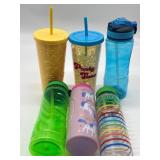 Lot of 6 Tumblers/Water Bottles, Variety of Design