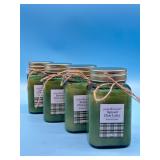 Lot of 4 Perfect Harvest Scented Jar Candle, Spice