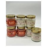 Lot of 7 Fall Themed Dual Wick Scented Candles, Pu