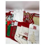 Large Lot Of Various Christmas Stocking & Tree Ski