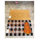 Lot Of 2 Fall Door Mats