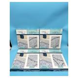 Lot of 4 Simple Stylings Peel & Stick Floor Tile,