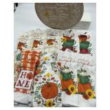 Large Lot of Fall Themed Kitchen Decor & Accessori