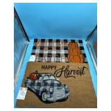 2pc Coir Fall Seasonal Door Mats