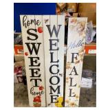 Lot Of 3 Various Porch Decor