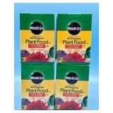 Lot of 4 Miracle-Gro Water Soluble All Purpose Pla