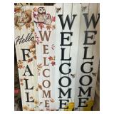 Size 48 x 8 inches & 50 x 10 Inches 4 PCs Welcome