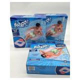 Lot of 3 H20 Go! Inflatable Lounge Chairs for Pool
