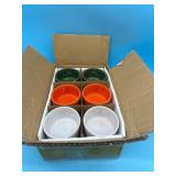 Case of 12 Harvest Ceramic Ramekin Bowl, Assorted,